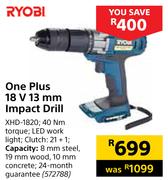 Ryobi One Plus 18V 13mm Impact Drill