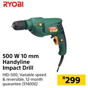 Ryobi 500W 10mm Handyline Impact Drill