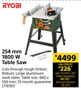 Ryobi 254mm 1800W Table Saw