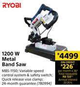 Ryobi 1200W Metal Band Saw