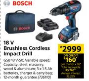Bosch 18V Brushless Cordless Impact Drill