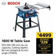 Bosch 1800W Table Saw