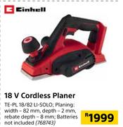 Einhell 18V Cordless Planer