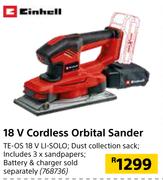 Einhell 18V Cordless Orbital Sander