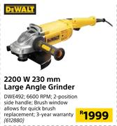 Dewalt 2200W 230mm Large Angle Grinder
