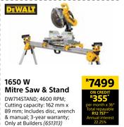 Dewalt 1650W Mitre Saw & Stand