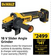 Dewalt 18V Slider Angle Grinder
