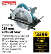 Makita 2000W 235mm Circular Saw