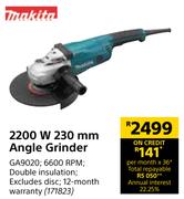 Mkaita 2200W 230mm Angle Grinder