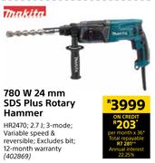 Makita 780W 24mm SDS Plus Rotary Hammer