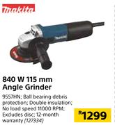 Makita 840W 115mm Angle Grinder