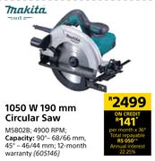Makita 1050W 190mm Circular Saw