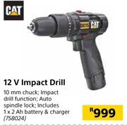 CAT 12V Impact Drill