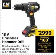 CAT 18V Brushless Hammer Drill
