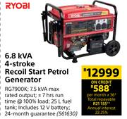 Ryobi 6.8kVA 4-Stroke Recoil Start Petrol Generator 561630