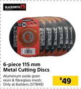 Blacksmith 6-Piece 115mm Metal Cutting Discs 
