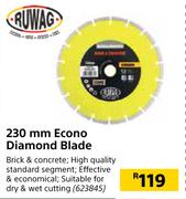 Ruwag 230mm Econo Diamond Blade 