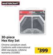 Mastercraft 30-Piece Hex Key Set