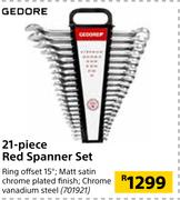 Gedore 21-Piece Red Spanner Set 701921