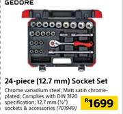 Gedore 24-Piece (12.7mm) Socket Set 701949