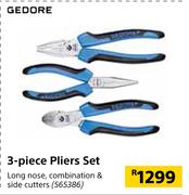 Gedore 3-Piece Pliers Set 565386
