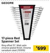 Gedore 17-Piece Red Spanner Set 701919