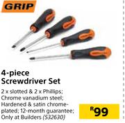 Grip 4-Piece Screwdriver Set 532630