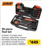 Grip 39-Piece Tool Set 488081