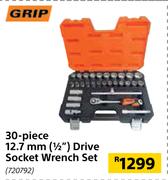 Grip 30-Piece 12.7 mm(1/2") Drive Socket Wrench Set 720792