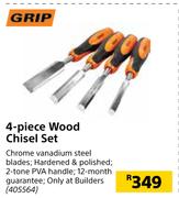 Grip 4-Piece Wood Chisel Set 405564