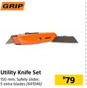 Grip Utility Knife Set 641046-150mm