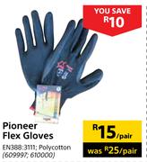 Pioneer Flex Gloves 609997, 610000-Per Pair