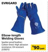 Elbow-Length Welding Gloves 570071-Per Pair