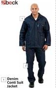 Beck Denim Conti Suit Trousers-Each