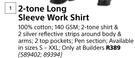 Beck 2 Tone Long Sleeve Work Shirt