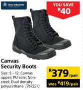 Bata Industries Canvas Security Boots-Per Pair