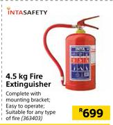 Intasafety 4.5Kg Fire Extinguisher