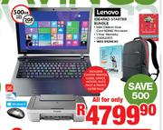 Lenovo 15.6" Ideapad Starter Bundle