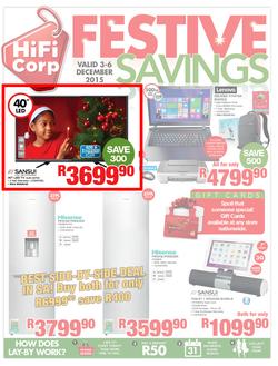 HiFi Corp : Festive Savings (3 Dec - 6 Dec 2015), page 1
