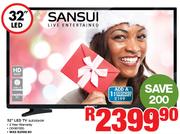 Sansui 32" LED TV SLED32HDR