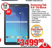 Samsung Tab 9.6" 3G Black-On 1GB Data Price Plan