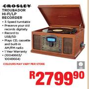 Crosley Troubador HiFi/LP Recorder
