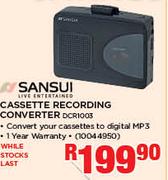 Sansui Cassette Recording Converter DCR1003