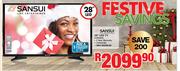 Sansui 28" HD Ready LED TV SLED28HD