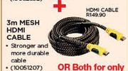 Loctek 3m Mesh HDMI Cable