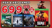 PS4 & XB1 Games-Each
