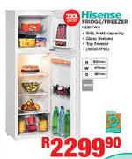 Hisense 220ltr Gross White Fridge/Freezer H220TWH