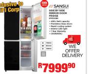 Sansui 500ltr Gross Side By Side Mirror Door Fridge SFR500BM