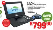 Teac 7" Portable DVD Player DVD-757B