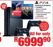 PS4 Console Bundle + Games